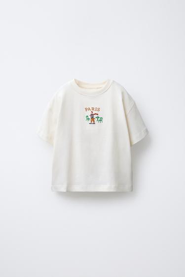 Zara Футболка с вышивкой купить с доставкой.