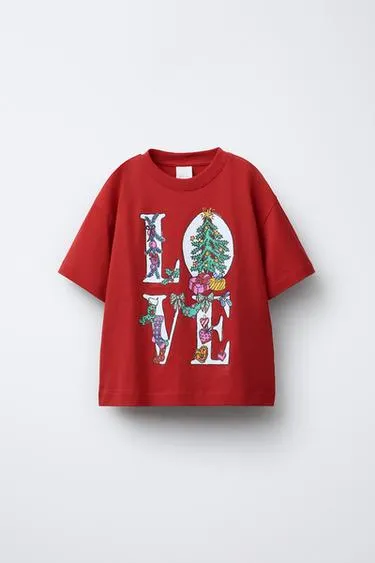 Футболка из хлопка с принтом