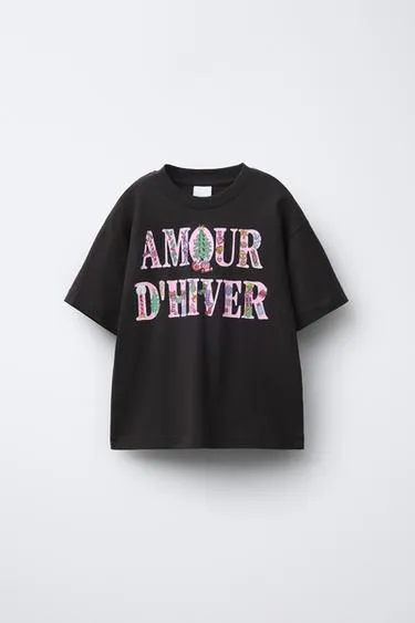 Футболка из хлопка с принтом