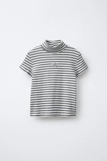 Футболка в полоску со звездой- Заказать в России