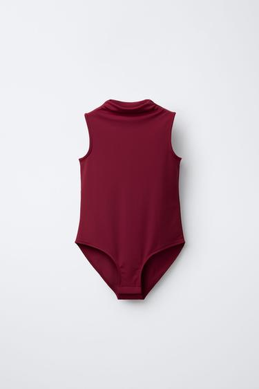 Zara Боди с воротником-стойкой