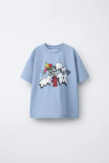 Футболка с принтом «скейт»