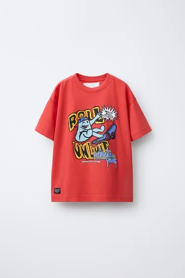 Футболка с принтом «скейт»- Заказать в России