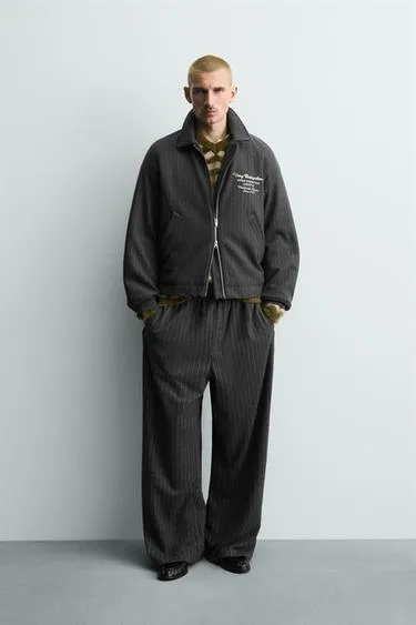 Куртка в полоску с вышивкой- Заказать в России