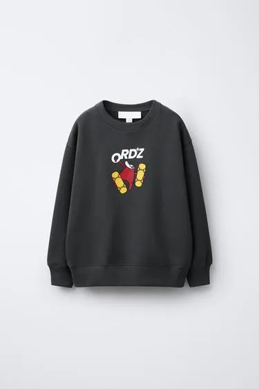 Толстовка с принтом «скейт»- Заказать в России