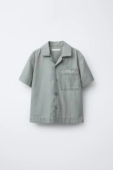 Рубашка с вышитой надписью- Заказать в России