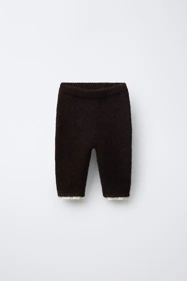 Трикотажные легинсы с кружевом- Заказать в России