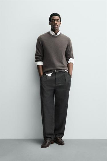 Zara Кашемировый свитер классического кроя