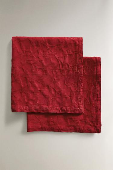 Zara Набор салфеток из джаккарда с рождественской веточкой (набор из 2 штук)