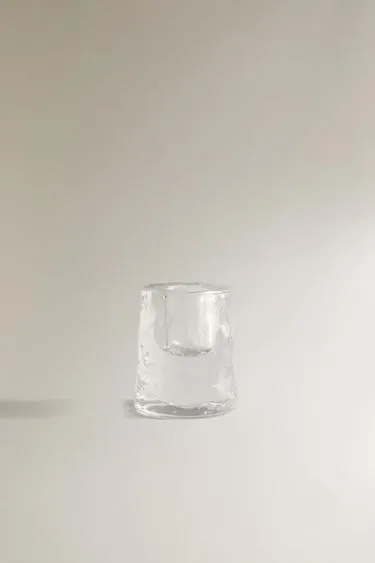 Стеклянный подсвечник- Заказать в России