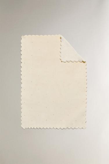 Zara Мягкое покрывало для младенцев с вышивкой и блеском