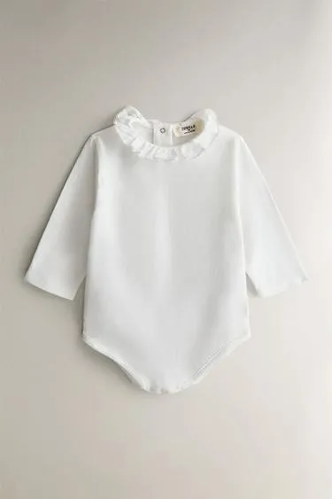 Детский боди с воротником- Заказать в России