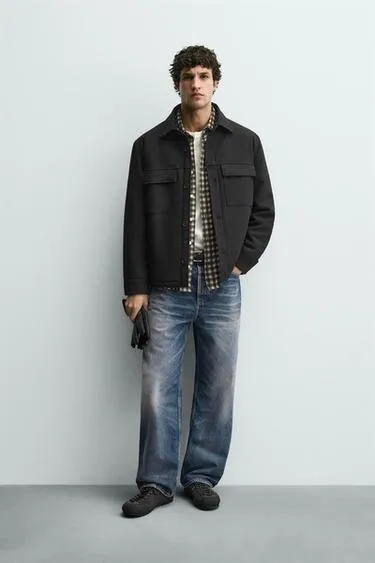 Мягкая стеганая куртка-рубашка- Заказать в России