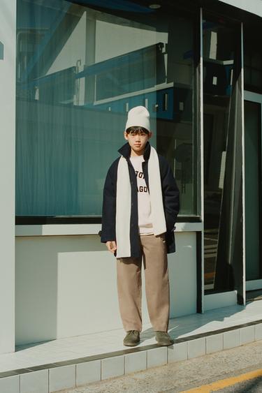 Zara Пальто из синтетической шерсти с капюшоном купить с доставкой.