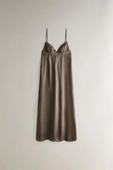 Органзовое ночное платье из шелка- Заказать в России