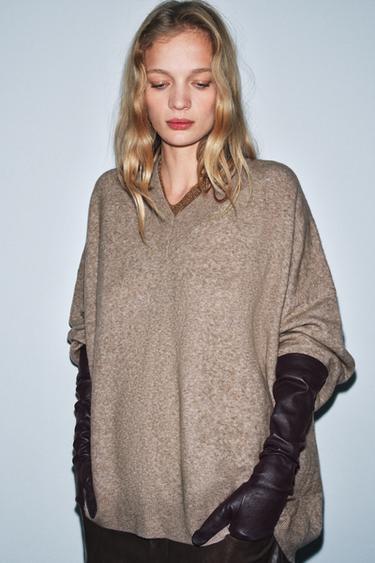 Длинные перчатки из 100% кожи