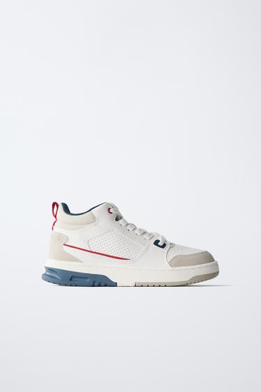 Zara Высокие кроссовки со вставками купить с доставкой.