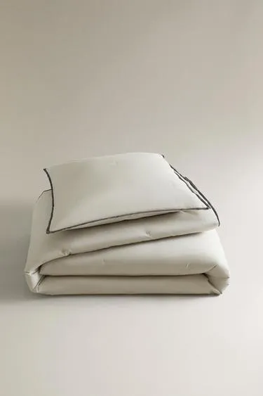 Одеяло из хлопкового сатина и льна с узором в горошек- Заказать в России