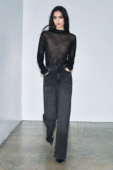 Zara Джинсы WIDE LEG с высокой посадкой — ZW COLLECTION