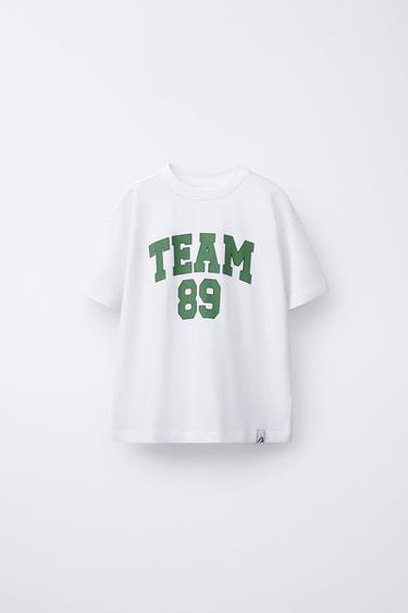 Zara Футболка с рельефным текстом