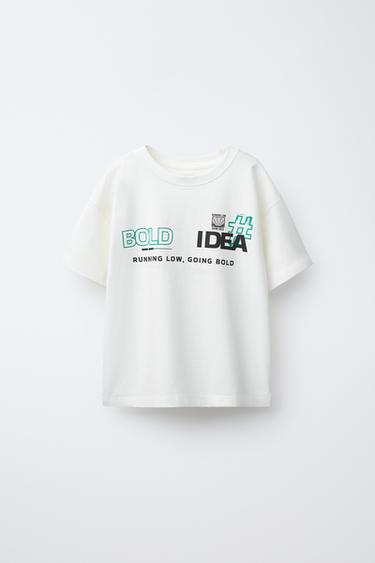 Zara Футболка с текстом граффити