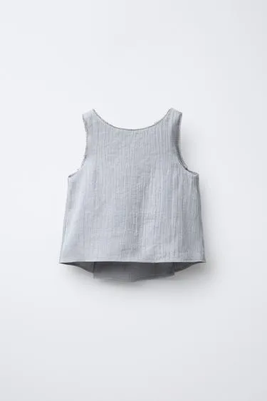 Сатиновый топ с эффектом смятия- Заказать в России