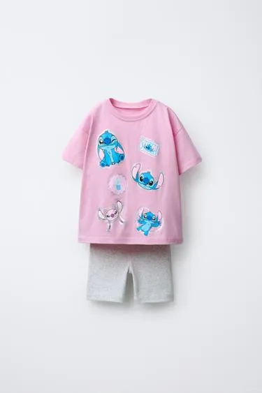 Комплект из футболки и легинсов-велосипедок LILO & STITCH © DISNEY- Заказать в России