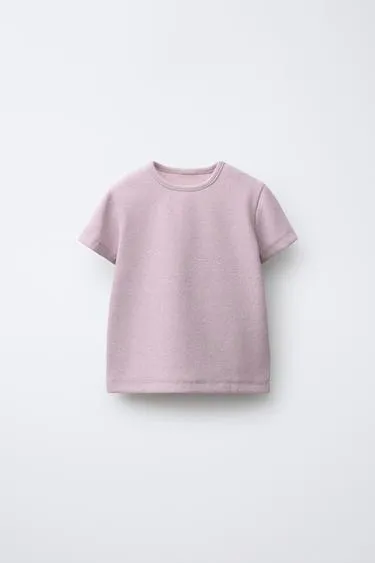 Футболка в рубчик с блестками