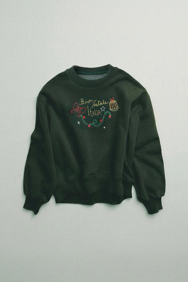 Zara Толстовка с вышивкой «города» купить с доставкой.