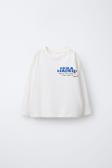 Zara Лонгслив с надписью «мадрид»