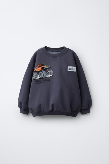 Zara Толстовка с принтом «грузовик»