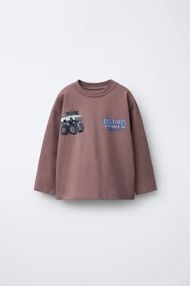 Футболка с принтом BIG TIRES MONSTERS WHEELS ©- Заказать в России