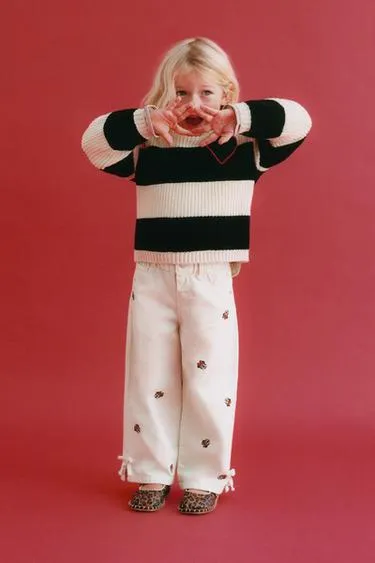 Брюки-кюлоты из саржи с вышивкой «минни маус» © DISNEY- Заказать в России