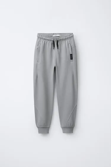 Брюки из комбинированного футера и пике