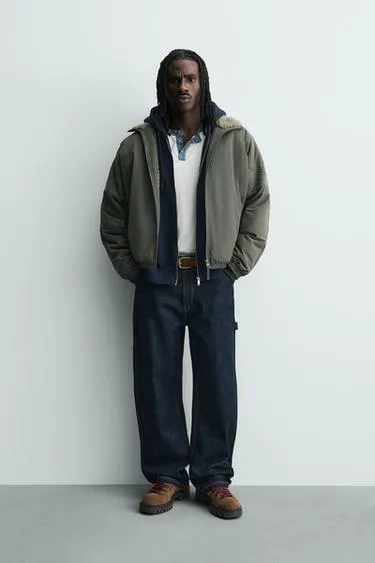 Комбинированная куртка из высокотехнологичной ткани