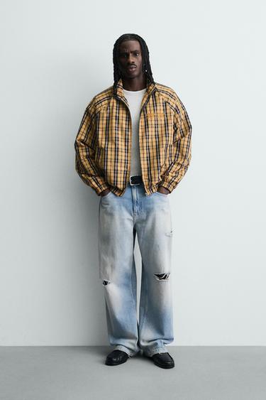 Техническая куртка свободного кроя в клетку- Заказать в России