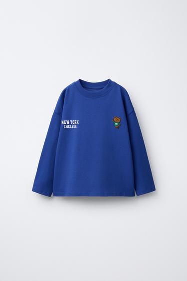 Zara Футболка с вышивкой «лев» купить с доставкой.