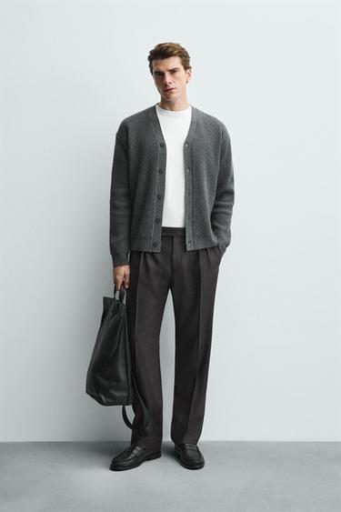 Zara Кардиган из рельефной шерсти