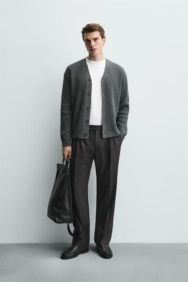 Кардиган из рельефной шерсти- Заказать в России