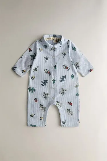 Ромпер для младенцев MICKEY & MINNIE ©DISNEY из фланели- Заказать в России