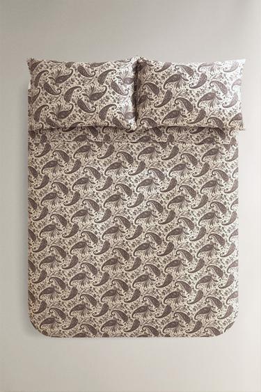 Zara Покрывало с пейсли на сатине купить с доставкой.