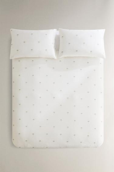 Zara Покрывало с яркими макраме и вышитыми пальмами купить с доставкой.