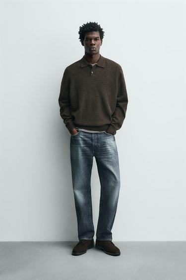 Zara Поло классического кроя из смесовой шерсти купить с доставкой.