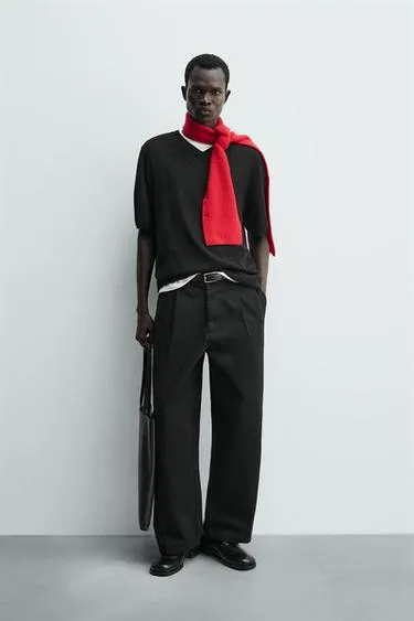 Брюки WIDE FIT со складками