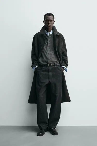 Пальто из текстурной шерсти- Заказать в России