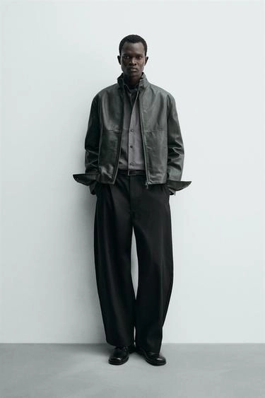 Косуха свободного кроя из натуральной кожи- Заказать в России