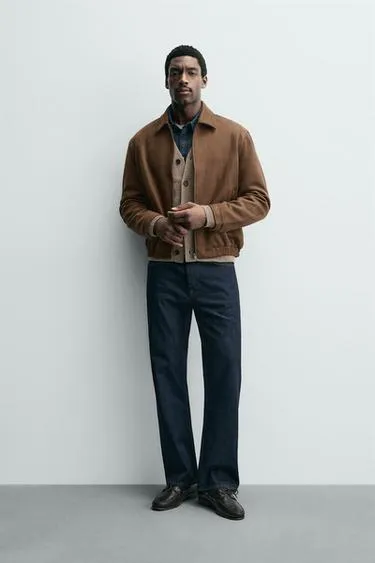 Куртка из искусственной замши