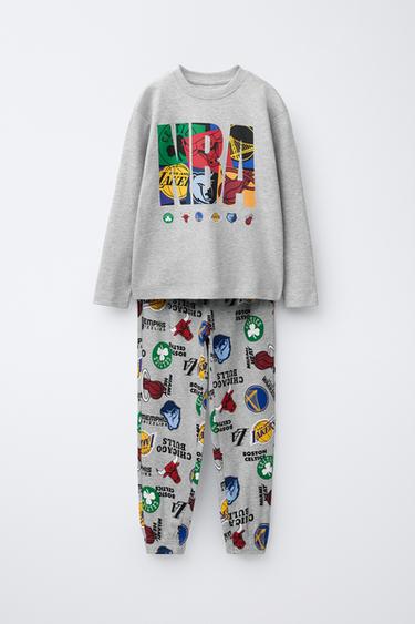 Zara Пижама NBA с мультяшными командами для возраста 6-14 лет