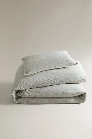 Детское хлопковое одеяло в полоску- Заказать в России