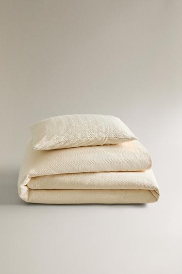 Zara Детское покрывало в полоску с текстурой